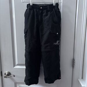 Tony Hawk Zip-Off Cargo Pants – Black – Boys Size S
